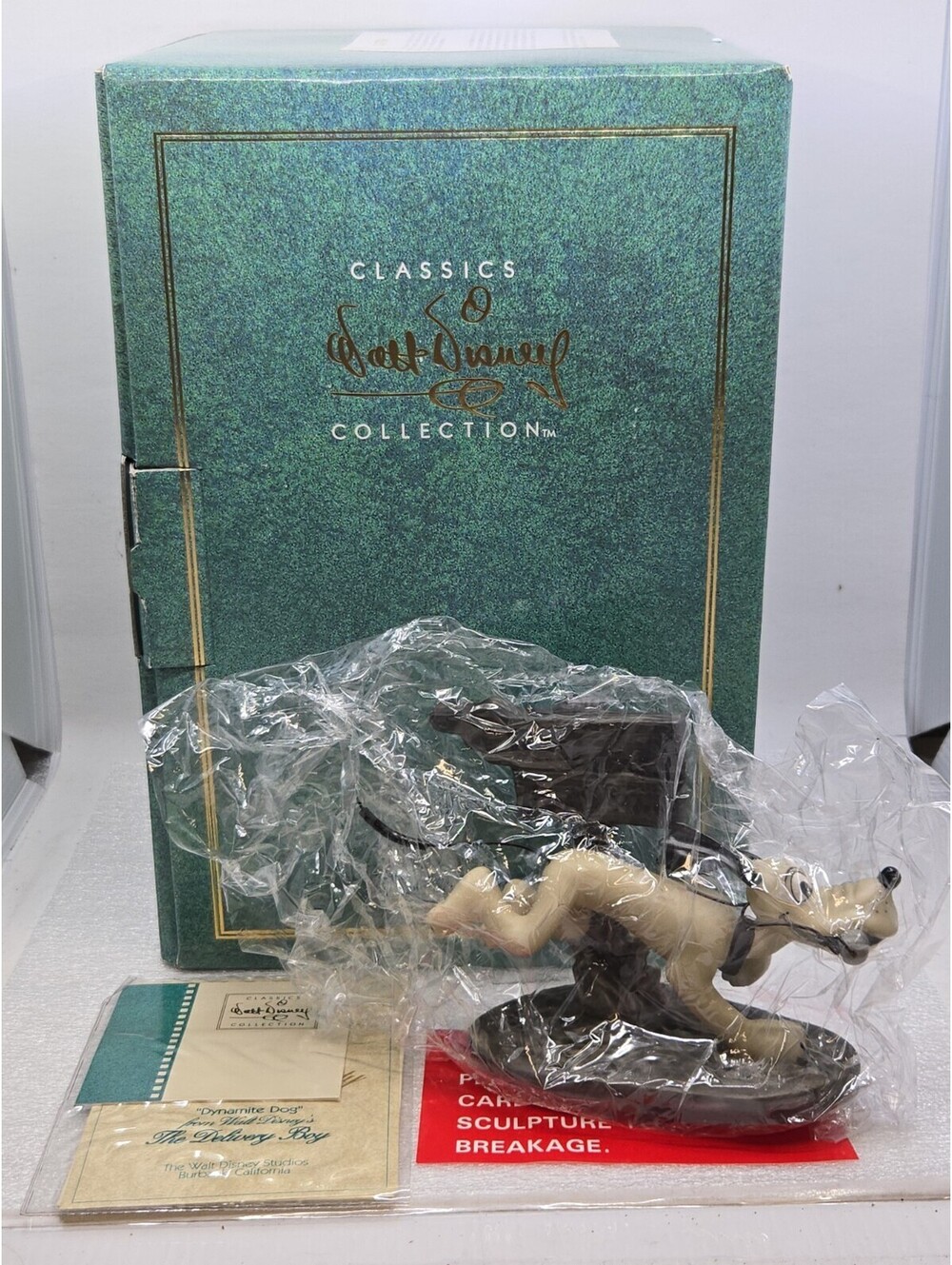 WDCC Pluto "Dynamite Dog" Figurine With Original Box Packaging & COA